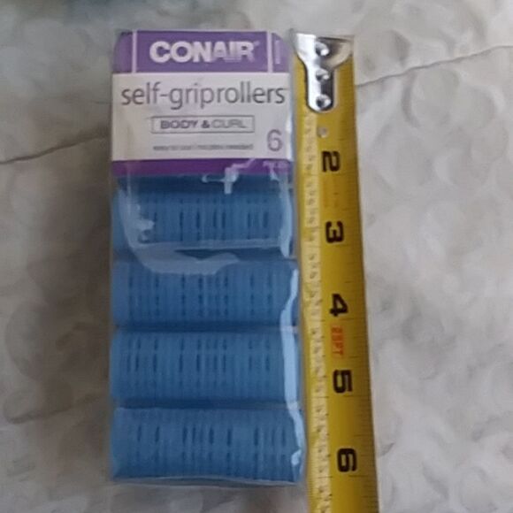 Conair Self-Grip Rollers Blue NWT 6 Count Two Packages - Picture 7 of 8